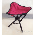 Outdoor hiking fishing lawn portable pocket folding chair with 3 legs stool red